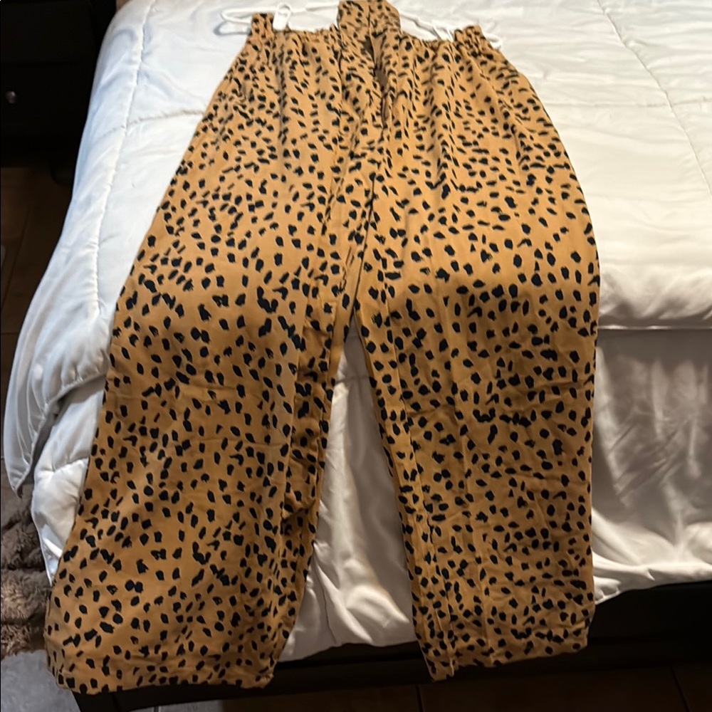Chic Animal Print Pants